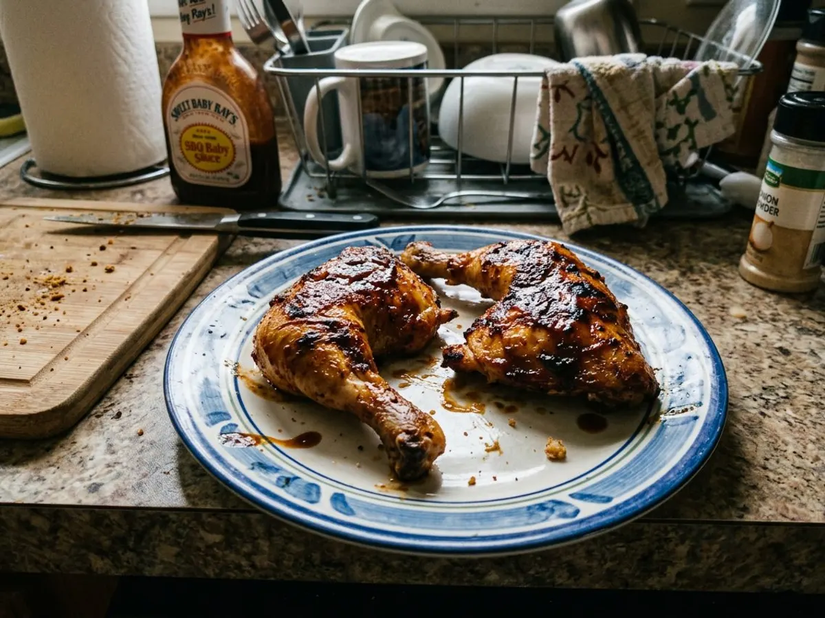 Air Fryer BBQ Chicken Leg Quarters