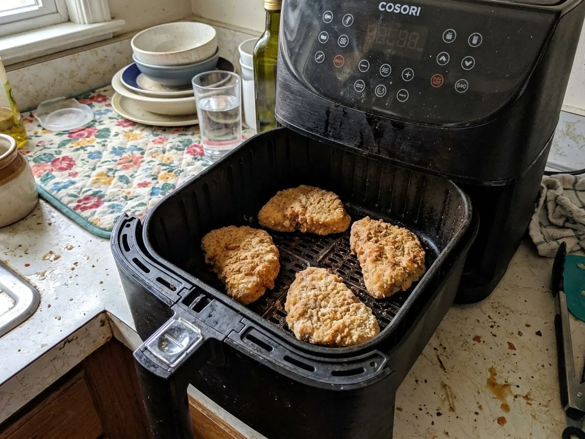 Frozen Chicken Cordon Bleu in the Air Fryer