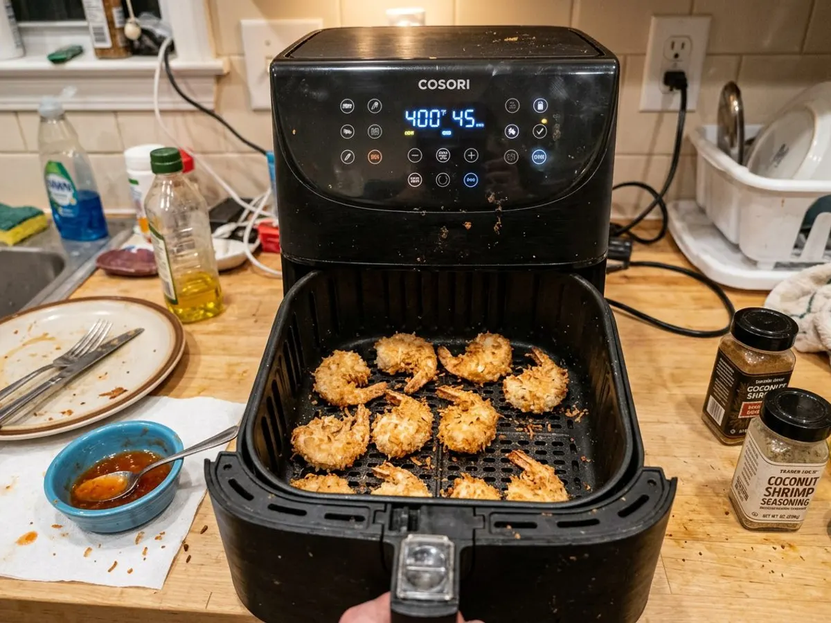 Frozen Coconut Shrimp in the Air Fryer