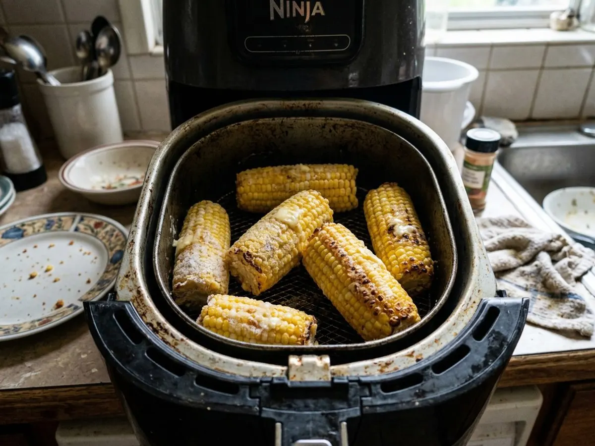 Frozen Corn on the Cob in the Air Fryer