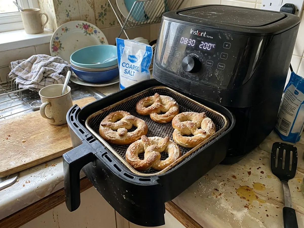 Frozen Pretzels in the Air Fryer