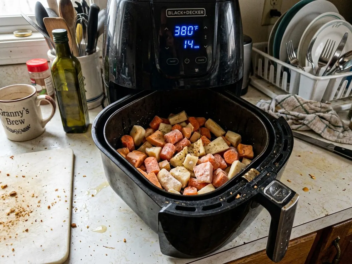 Frozen Root Vegetables in the Air Fryer