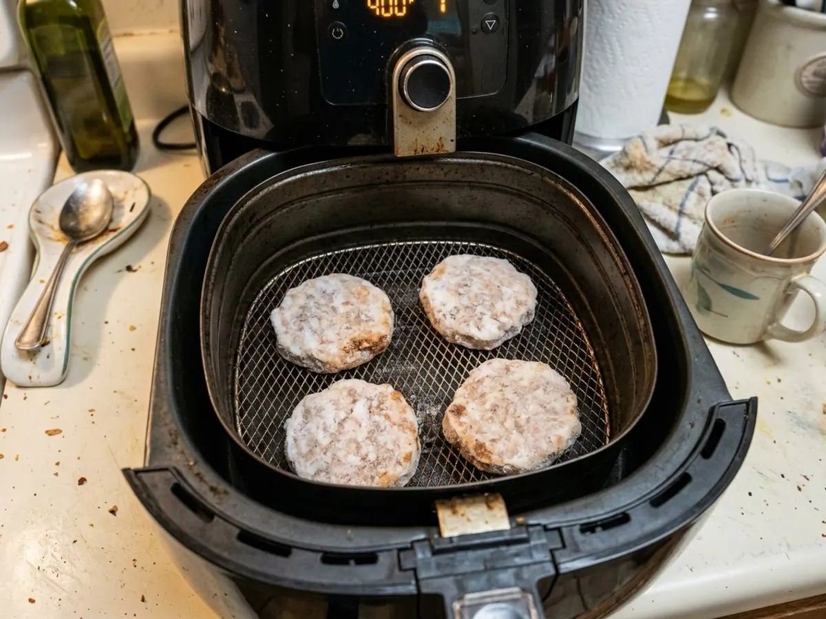 Frozen Sausage Patties in the Air Fryer