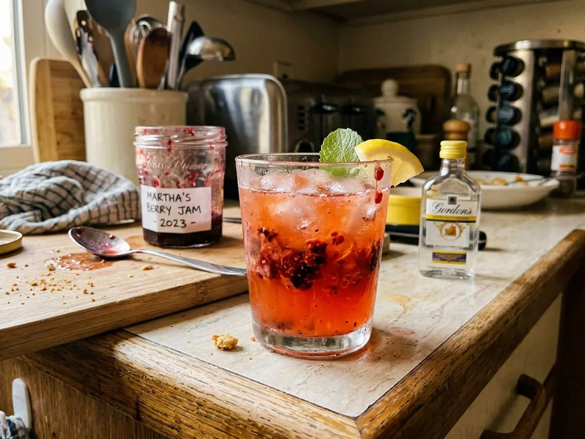 Gin and Jam Cocktail