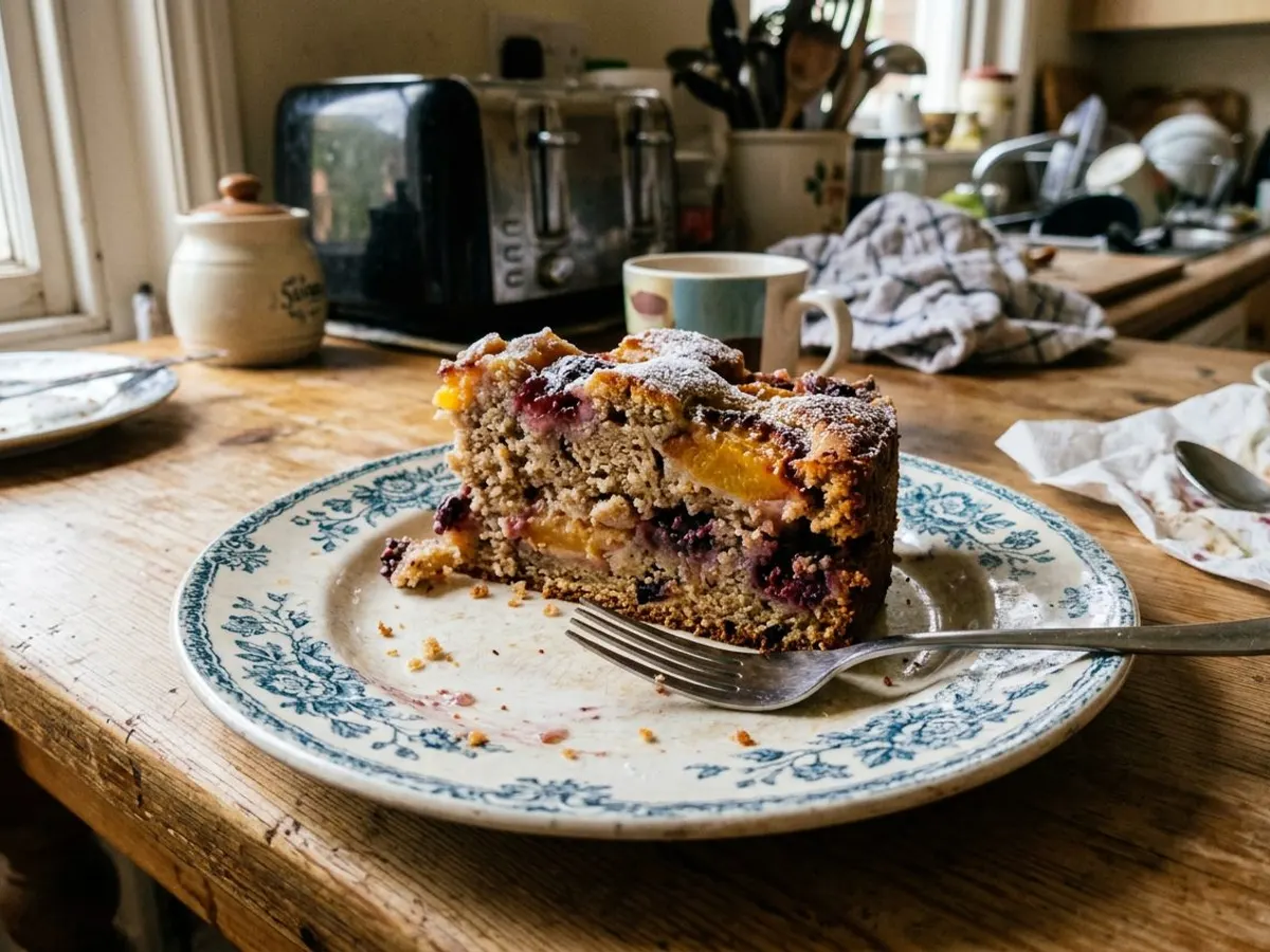 Peach Blackberry Cake