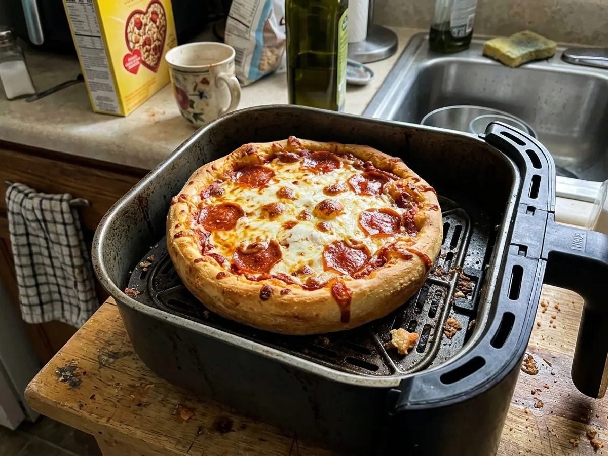 Red Baron Deep Dish Pizza in the Air Fryer