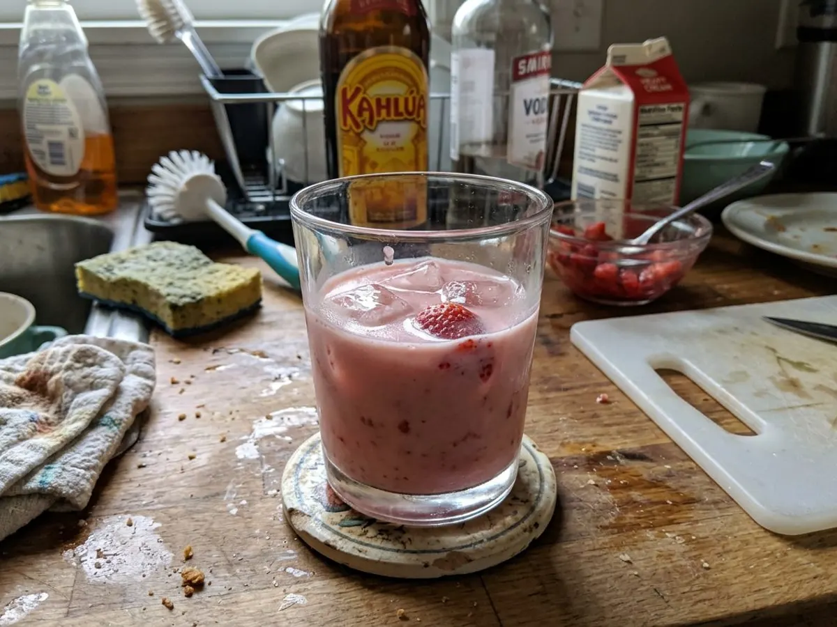 Strawberry White Russian